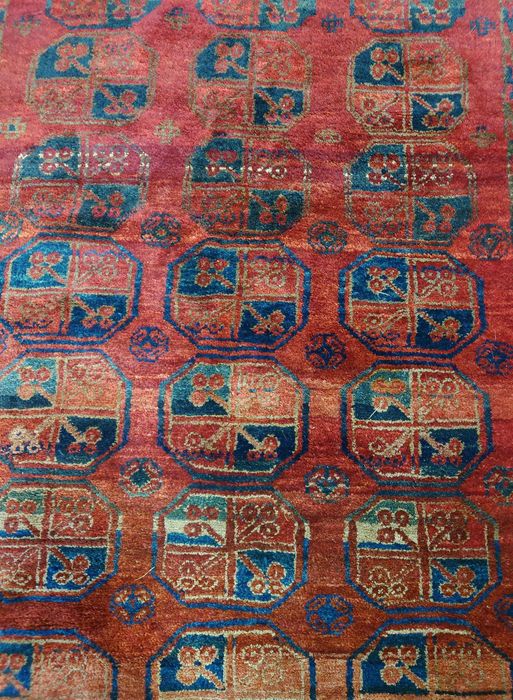 Dywan wełniany ręcznie tkany Afgan 125x220 Vintage