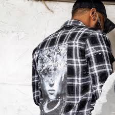 Maniere De Voir – Męska Koszula Premium xxl Krata  100% Bawełna