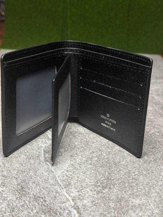 Portfel męski Louis Vuitton – czarny, skóra naturalna, Made in France