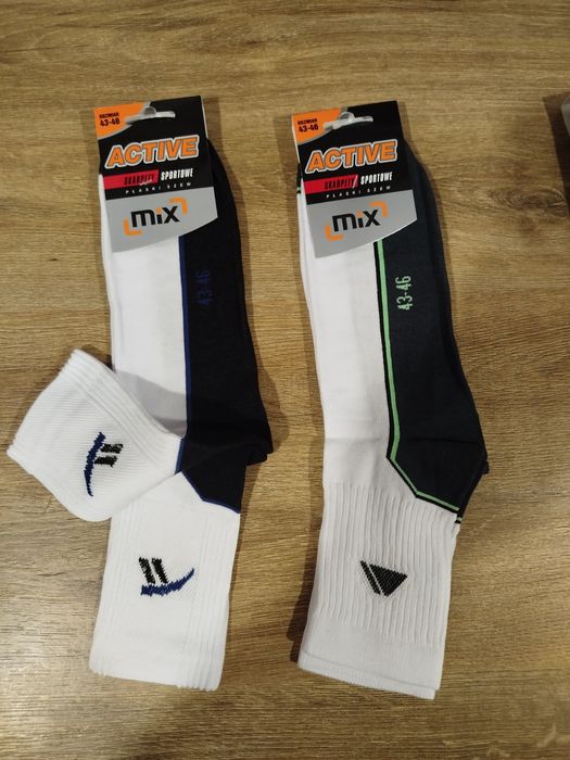 Skarpetki sportowe męskie, rozmiary 43-46 różne kolory i rozmiary