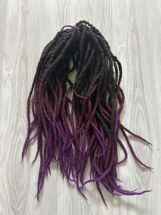 Dreadlock dredloki dreadlocki dredy dread podwójne 40x2 brazowe