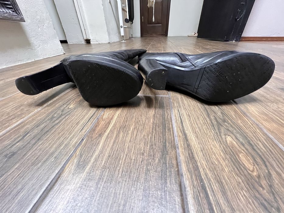 чоботи з натуоальноі шкіри, розмір 37, єврозима