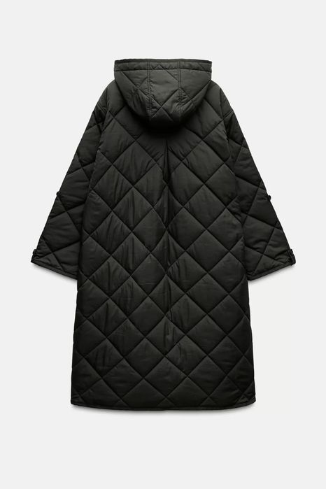 Стьоганий плащ, стьогана куртка ZARA, стьобана куртка