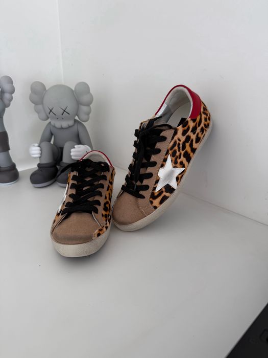 Жіночі кросівки Golden Goose Super Star Leopard голкд гус леопардові