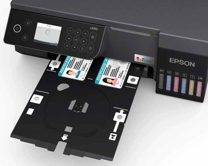 Epson L8100 фотопринтер EcoTank Wi-Fi друк на CD DVD та ПВХ картах