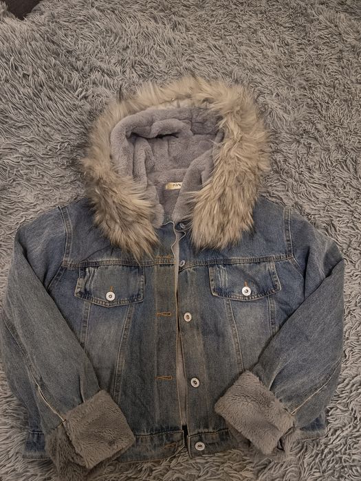 Куртка джинс на меху