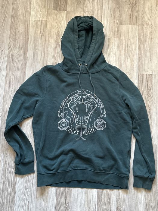 Slytherin - Zielona bluza z kapturem House M