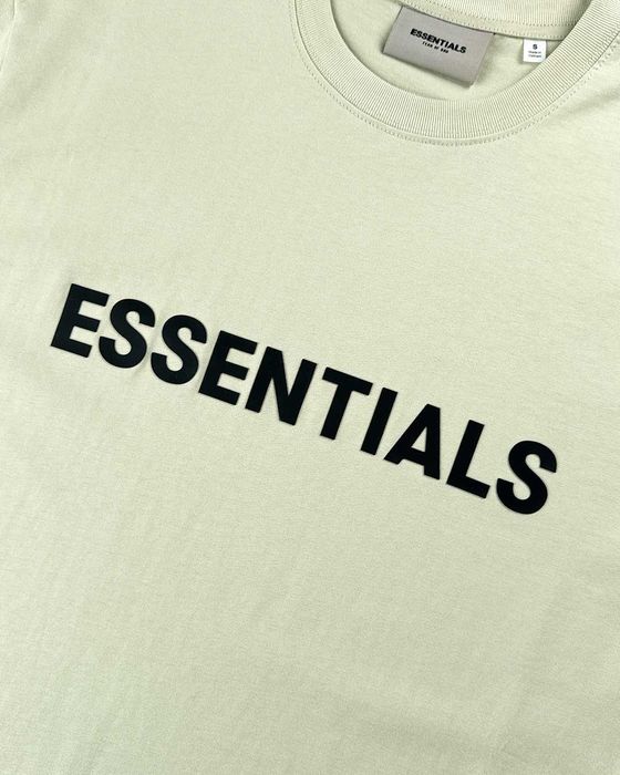 Футболка Fear Of God Essentials Front Logo T-Shirt Alfalfa Sage