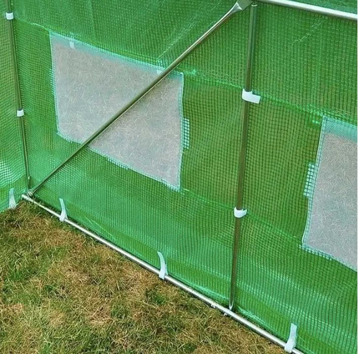 Теплиця садова, парник для городу Польша з вікнами плівка сітка