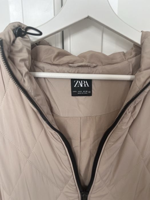 Kurtka parka płaszcz pikowany Zara S