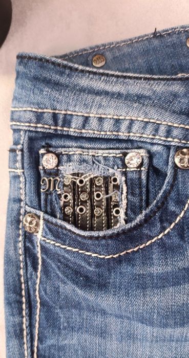 Miss me Jeans \ Джинси зі стразами Y2K Sk8 bootcut Rock Revival