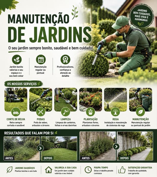 Manutencao de jardins e terrenos