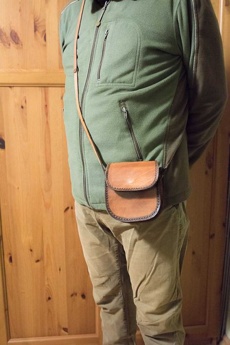 Torebka skórzana Myśliwska Myślistwo Łowiectwo Polowanie Dla Myśliwego