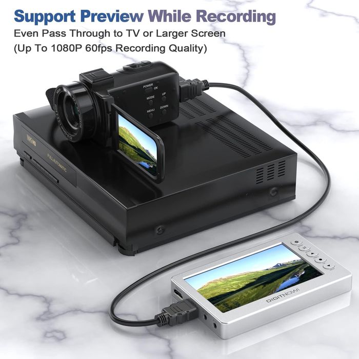 DIGITNOW VHS-цифровий конвертер, HD відеозахоплювач 1080P 60 кадрів/с,