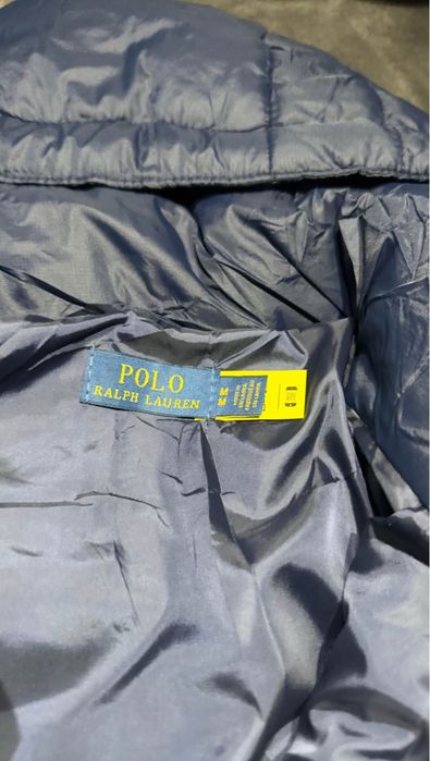Polo ralph lauren casaco de pena azul-marinho