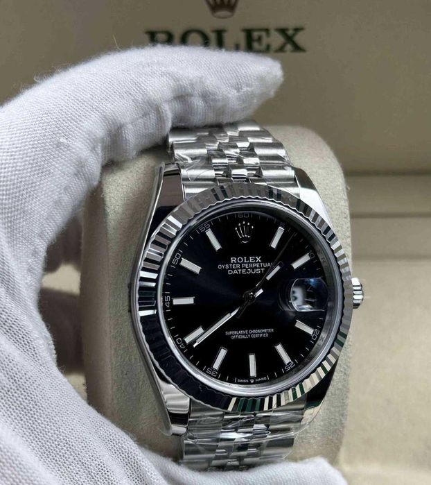 Rolex Datejust Jubilee Black Dial 41mm Ref116334 3235 Movement