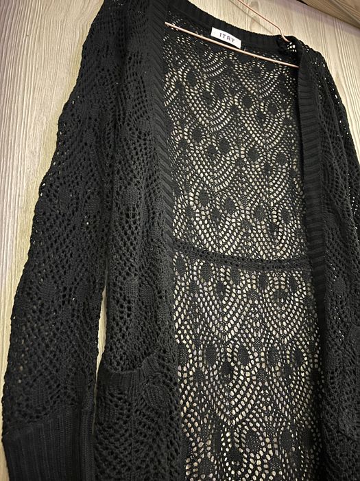 Casaco em croché ITRY preto