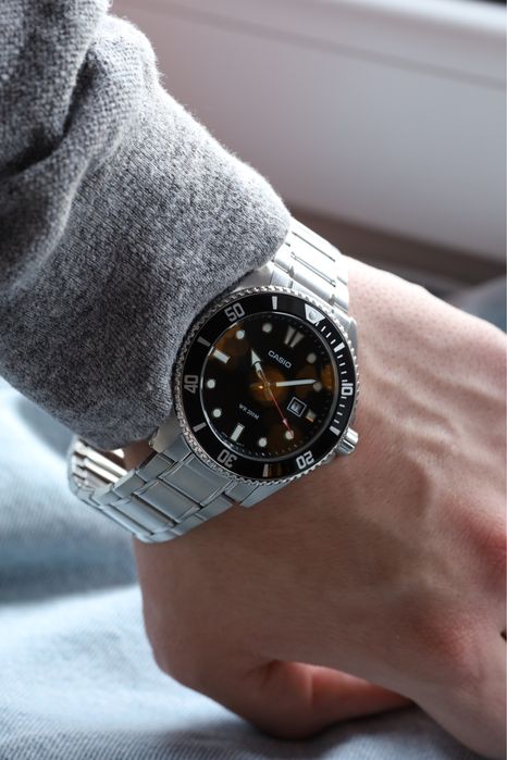 Годинник чоловічий Casio MDV-107D-1A Оригінал  Часы Касио