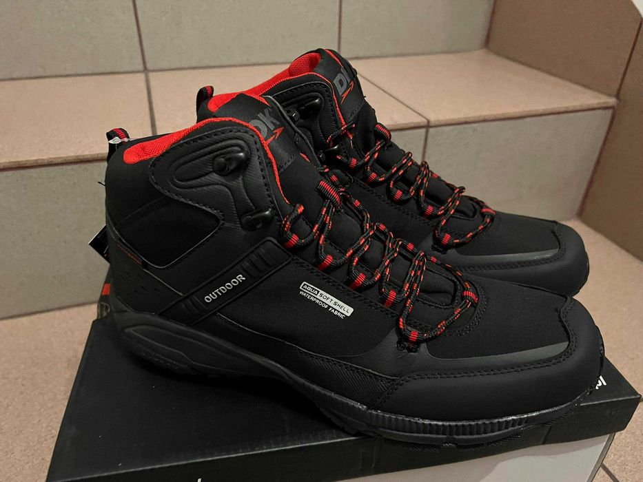 Obuwie Męskie Robocze Czarno/czerwone // 45