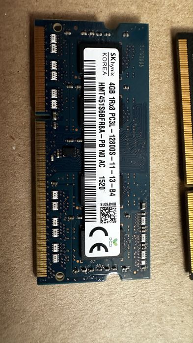 8 gb ddr3 sodimm 2x 4gb 1600mhz