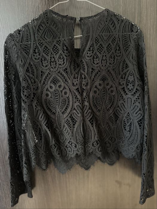 Zara мереживна блуза S