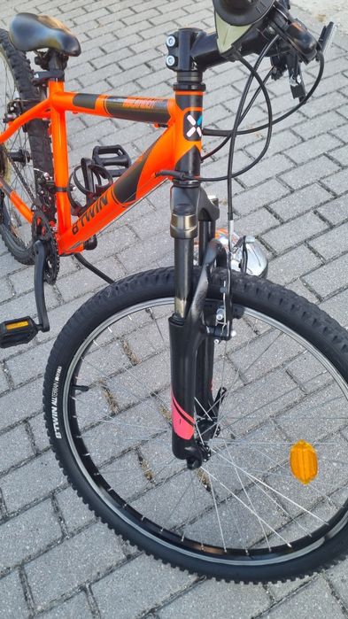 Rower dzieciecy B twin Rockrider 500,kola 24cale, bdb