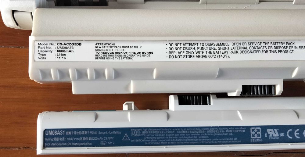 Computador portátil ou Notebook Acer Aspire One Zg5