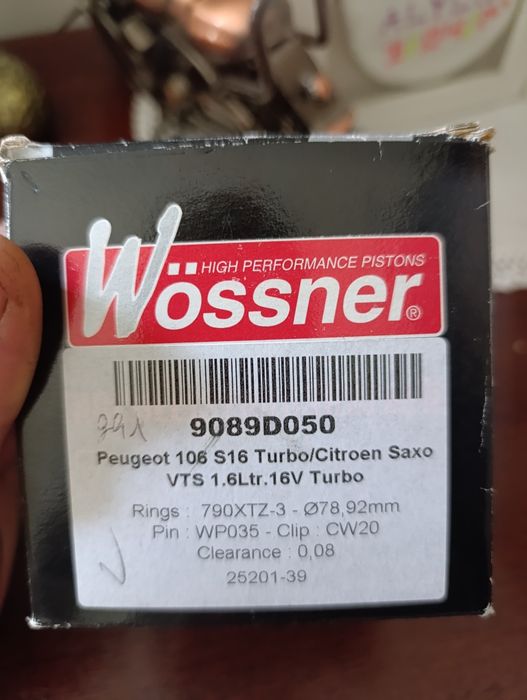Bielas + pistões 106 GTI / Saxo CUP