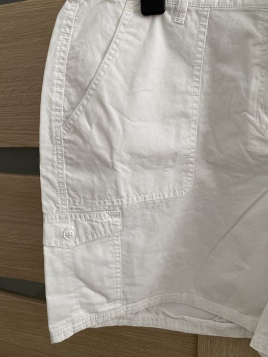 Szorty biale damskie z bawełny