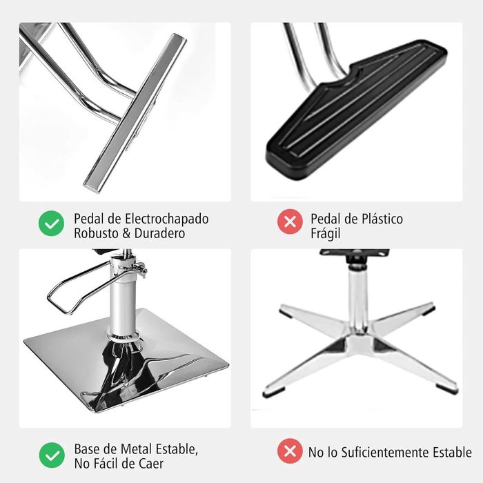 Cadeira Cabeleireiro preta NOVA