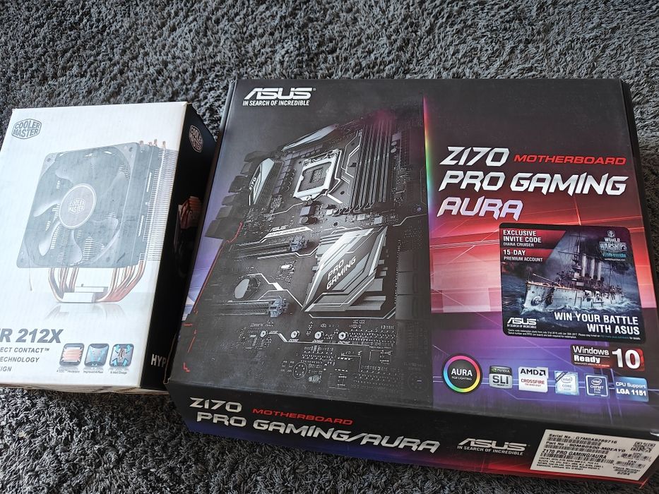 Processor i7 6700k + motherboard z170 + cooler