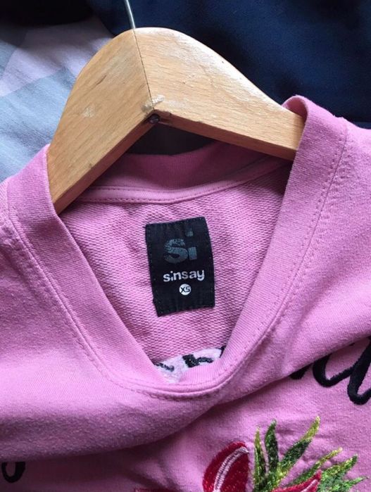 Oversizowa bluza ze ściągaczem, XS/M