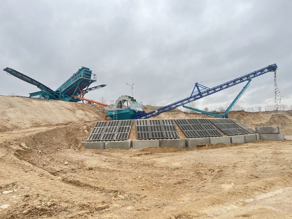Mobilny przesiewacz zakład do przesiewania na mokro terex powerscreen