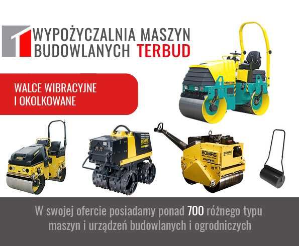 Walec wibracyjny dwubębnowy, okolkowany, walce do trawy.