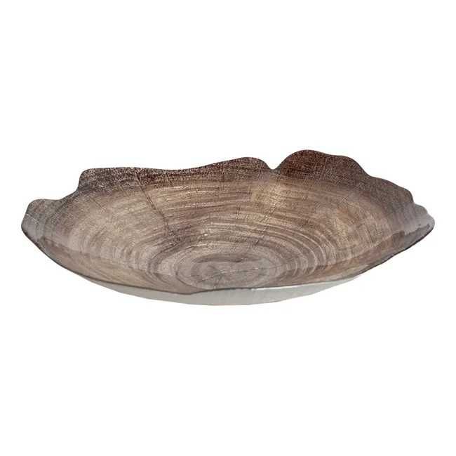 Misa ceramiczna 30 cm jasnobrązowa Rustykalna szkło artystyczne