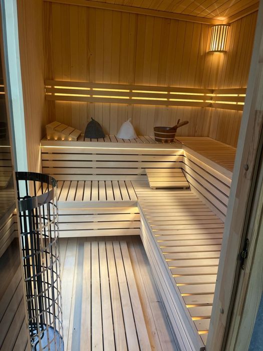Sauna Balia ogrodowa domowe spa jacuzzi domek letniskowy inwestycja