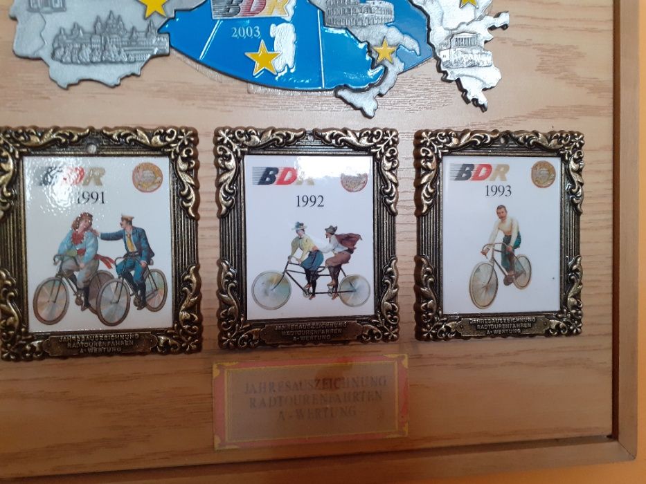 kolekcjonerska coroczna nagroda rowerowa dla zwycięscy BDR-RFN