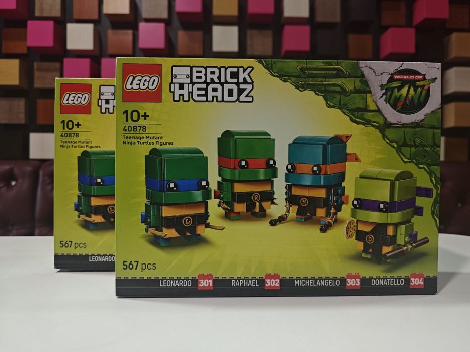LEGO 40878 BrickHeadz  Фігурки Черепашок-ніндзя.