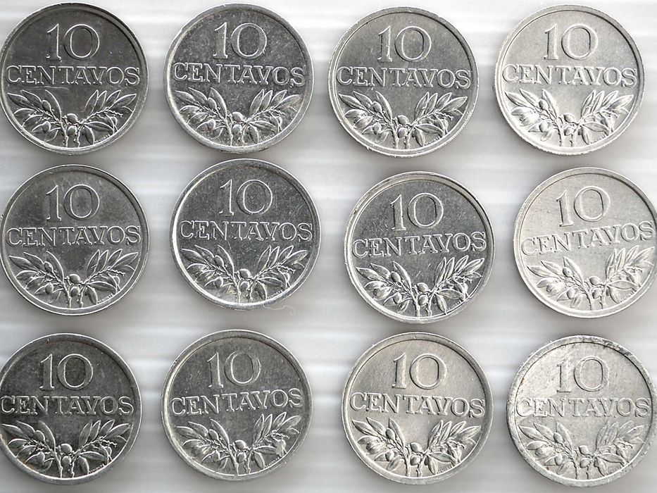 Lote de 24 Moedas 10 Centavos 1976
