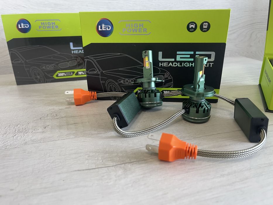 ТОП ПРОДАЖ!!! LED лампи H1 H4 H7 HB3 HB4 H1 D1S D2S D4S