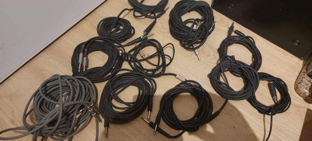 cabos jack, xlr e din