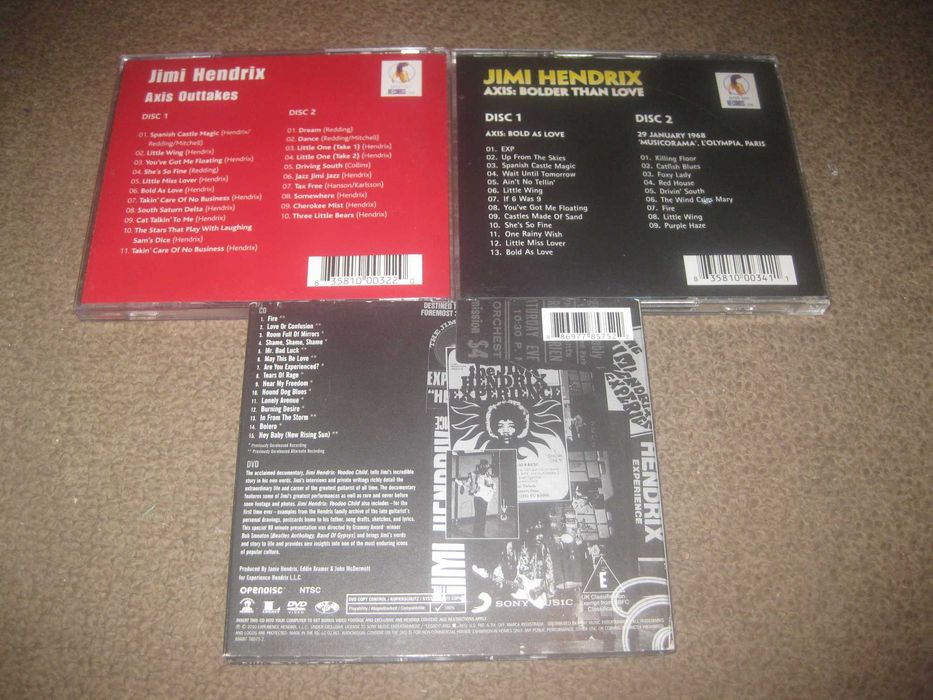 3 CDs do "Jimi Hendrix"