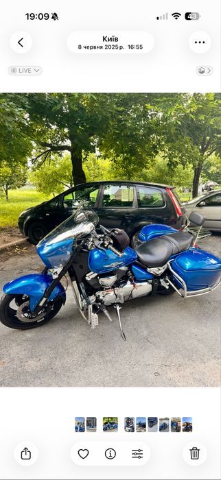 Продам мотоцикл Suzuki boulevard m 90