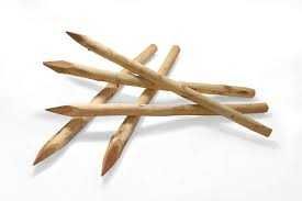 Słupki ogrodzeniowe okorowane