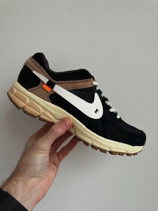 Мужские кроссовки NIKE ZOOM VOMERO 5 OFF-WHITE 'BLACK' F1. 41-45