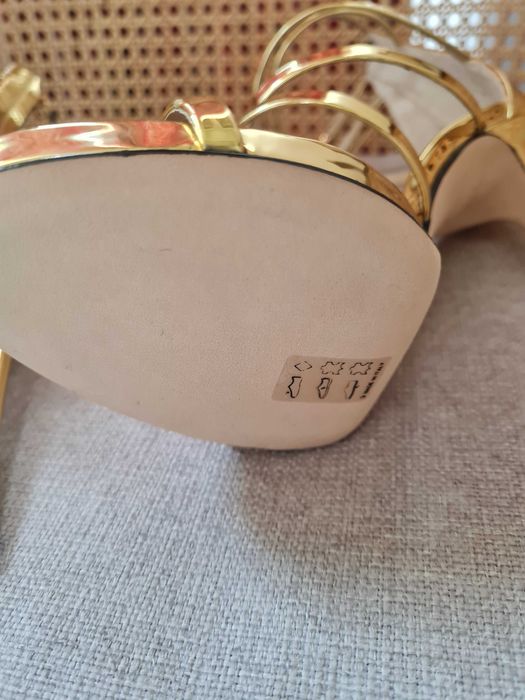Szpilki sandały Giusppe  Zanotti r.38 złote