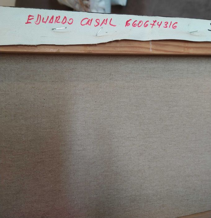 Pintura a óleo motivo barco