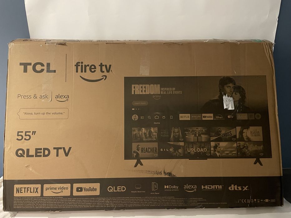 Telewizor TCL 55" QLED 4K Smart TV Fire TV Dolby Vision Atmos
