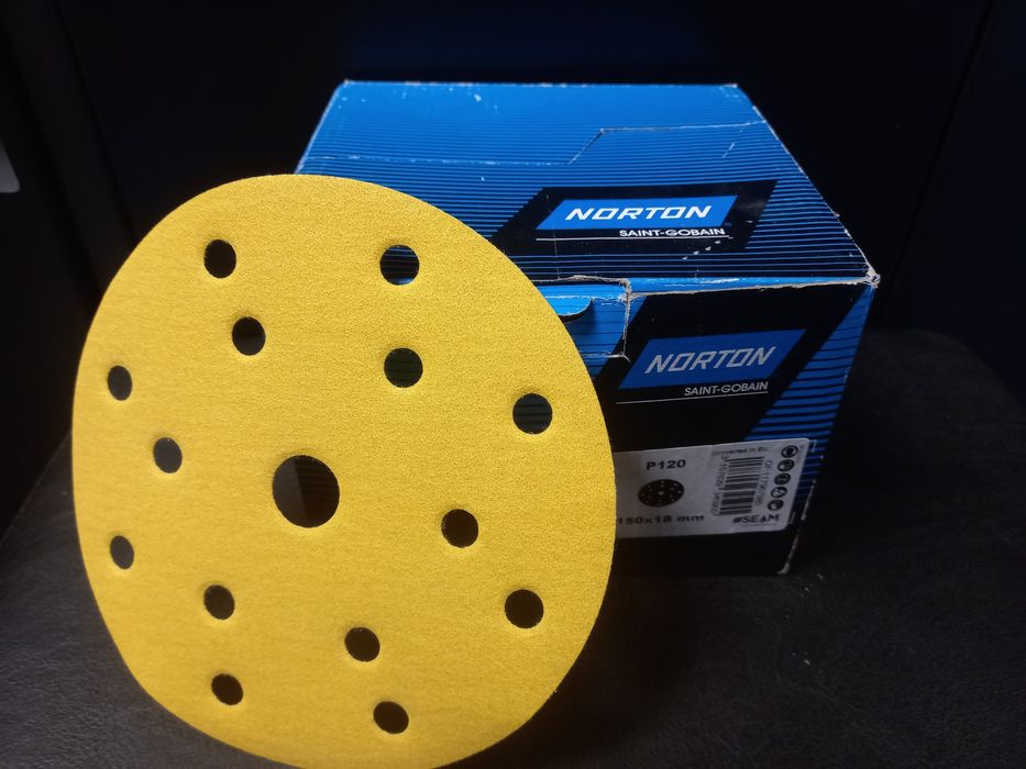 Papier ścierny w krążkach Norton p120