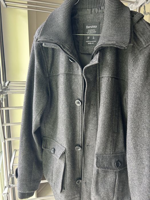 Casaco comprido, cinzento